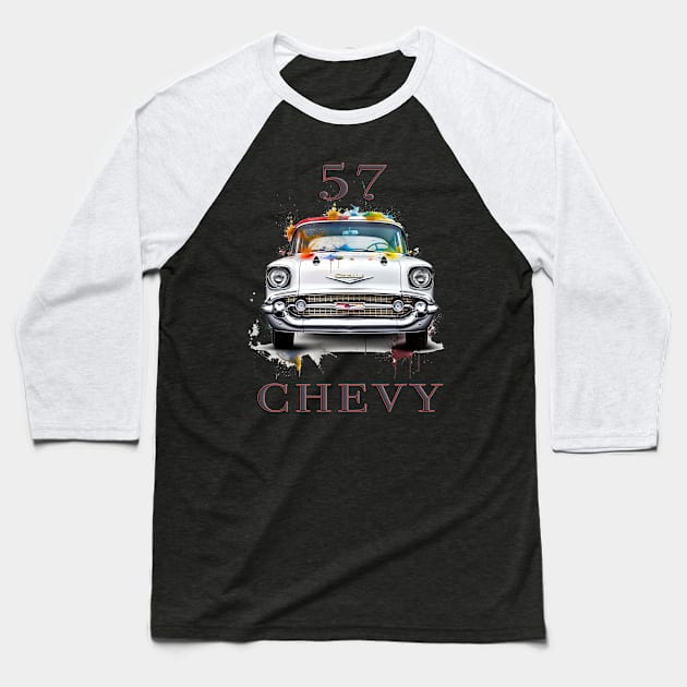 57 Chevy Baseball T-Shirt by Urban Archeology Shop Gallery